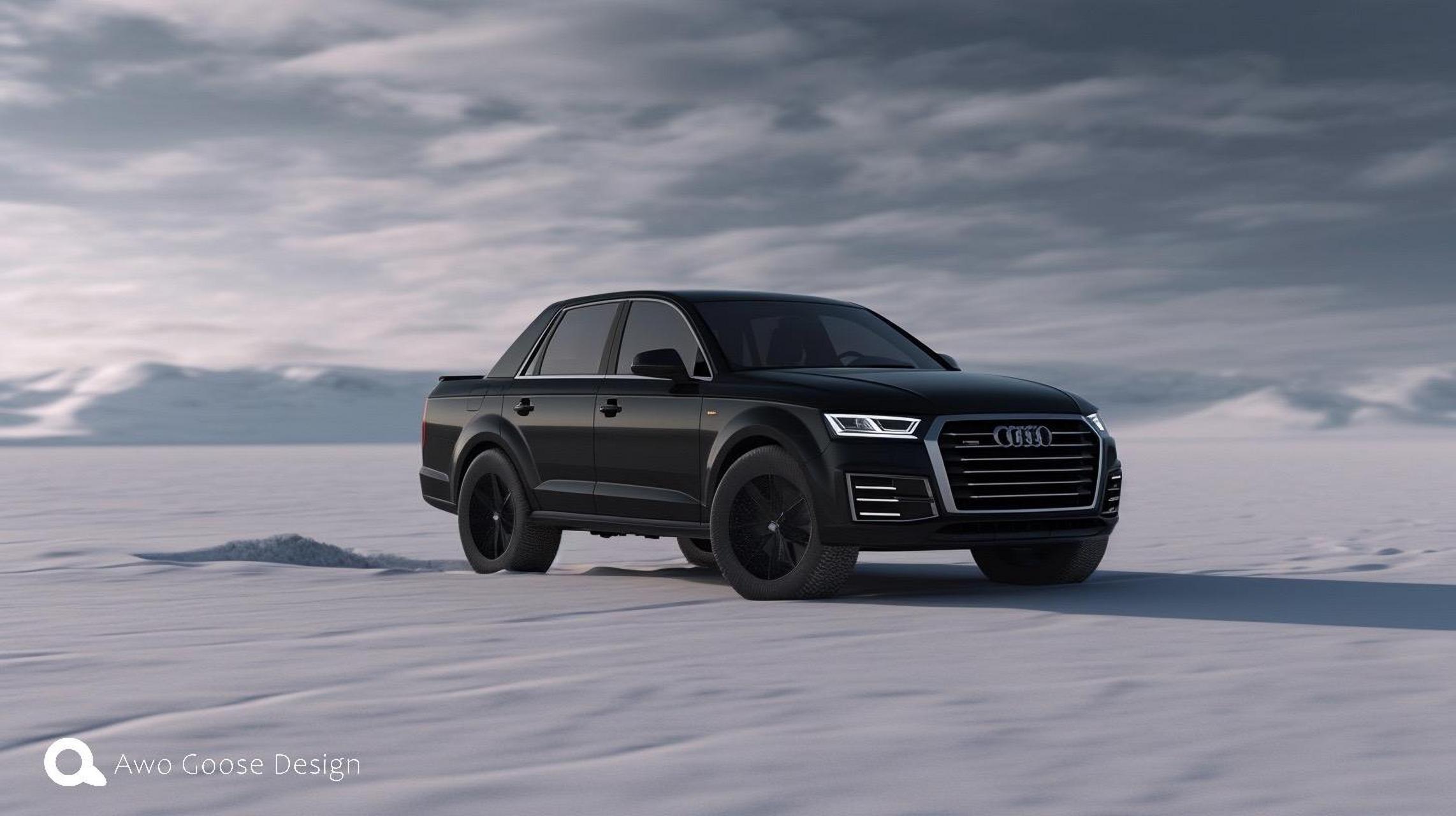 奥迪皮卡车型:audi qp.