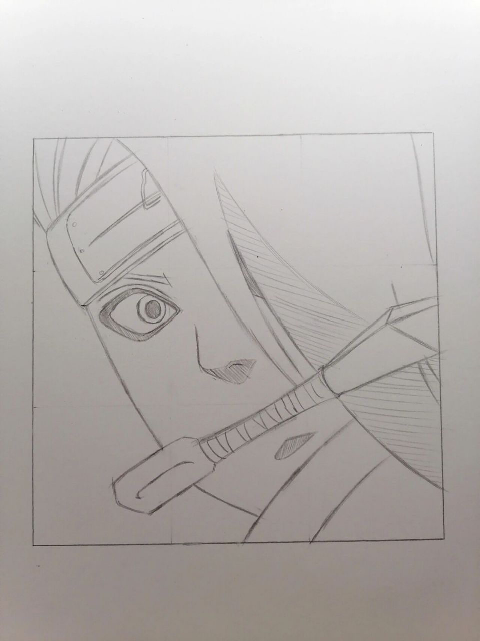 迪达拉线稿 #火影忍者# #手绘教程# #迪达拉