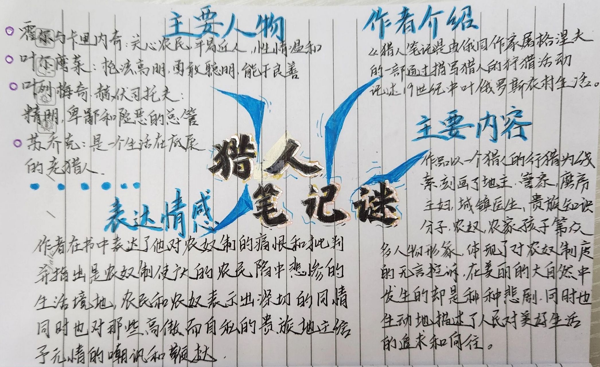 猎人笔记思维导图 可借鉴