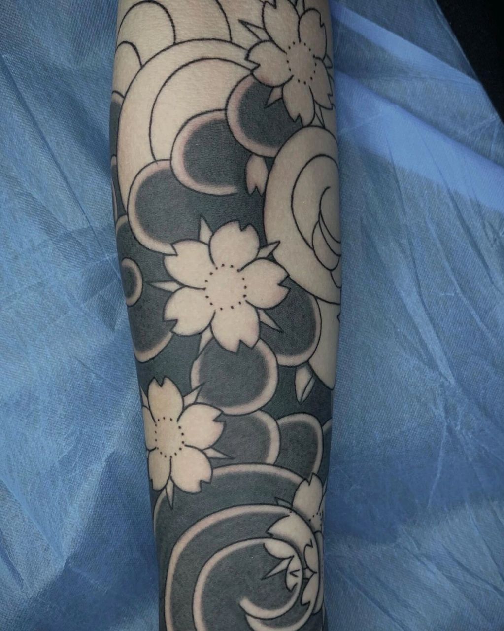 樱花包小臂 目前耗时7h 后两张分别是恢复三天和七天