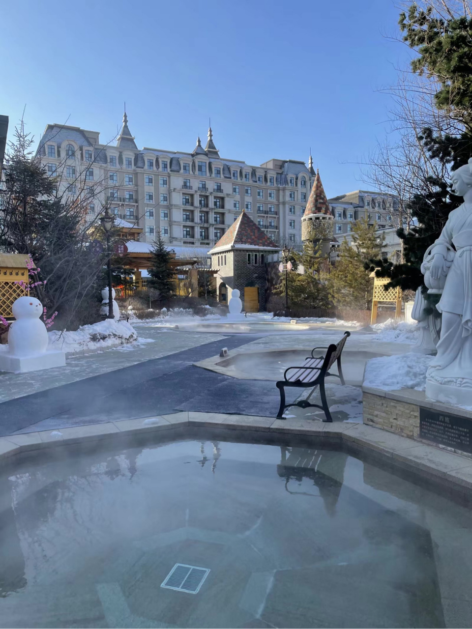 长春探店|国信南山温泉|冬天太适合了 冬天就应该感受一下室外温泉