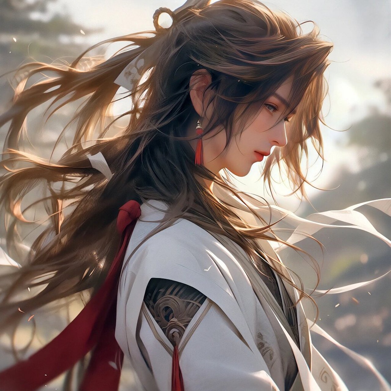 古风仙侠小说人物头像 mj出图不稳,多刷几次.