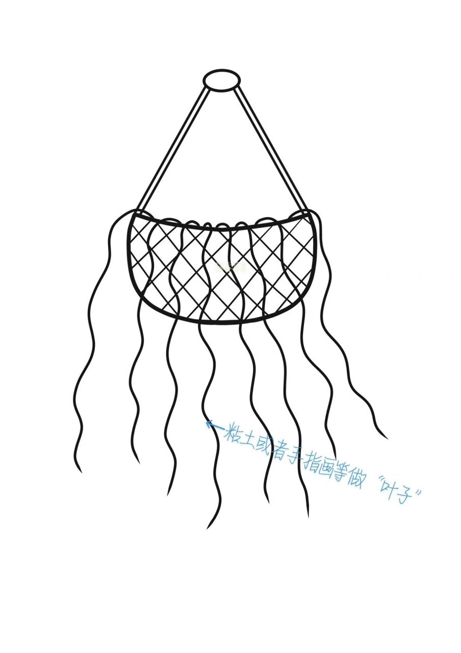 美术《吊兰》素材/可打印