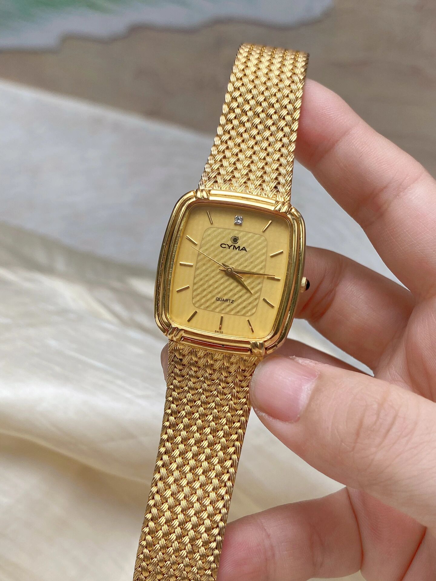 瑞士西马方盘金表 白菜价 小金表