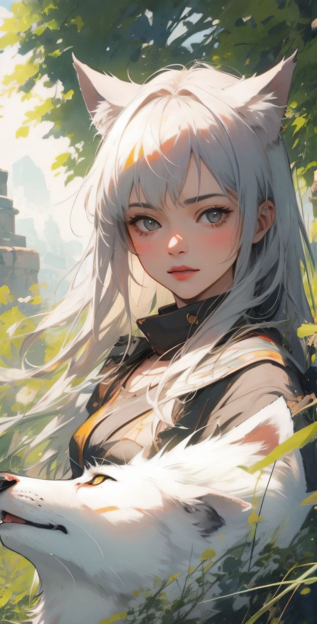 ai绘画日记—狼女92 狼族女孩