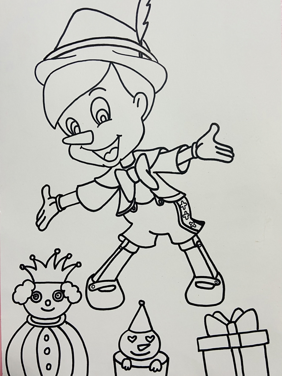 匹诺曹(内含步骤图和学生作品) 适合8-9岁