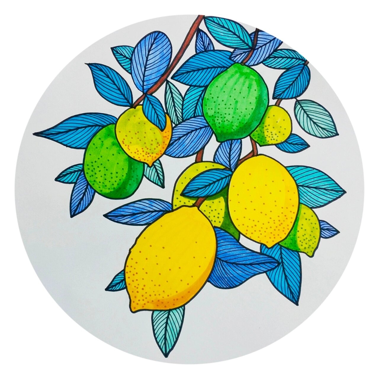 创意儿童画《柠檬树》