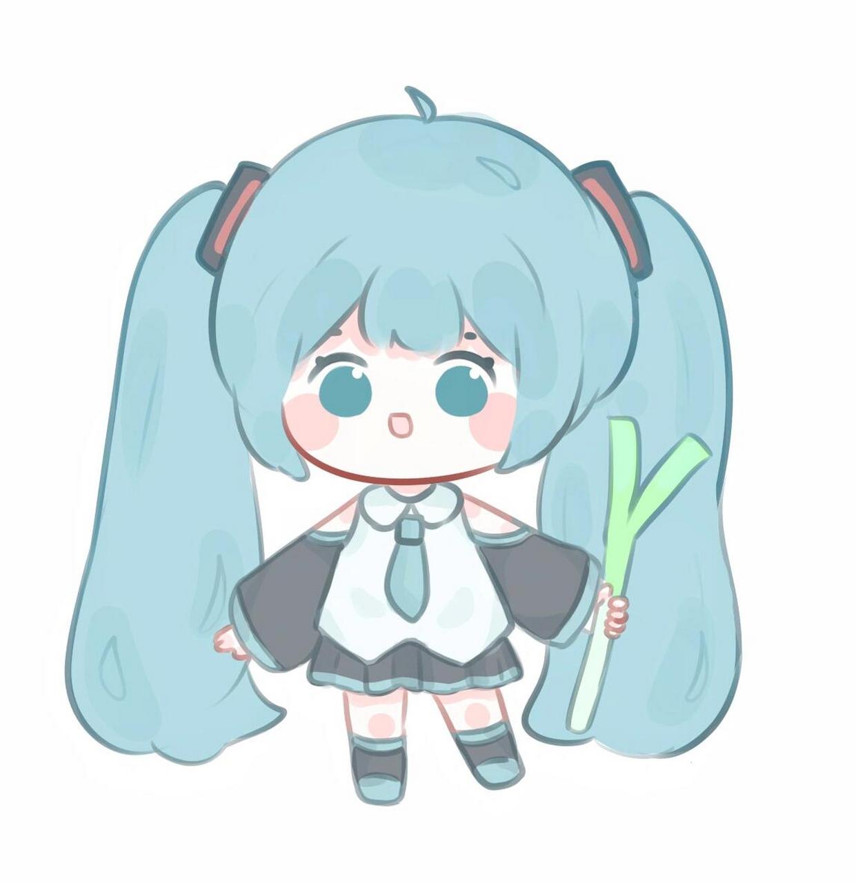 画画# #初音未来# #miku# 今天画滴miku p2是白底