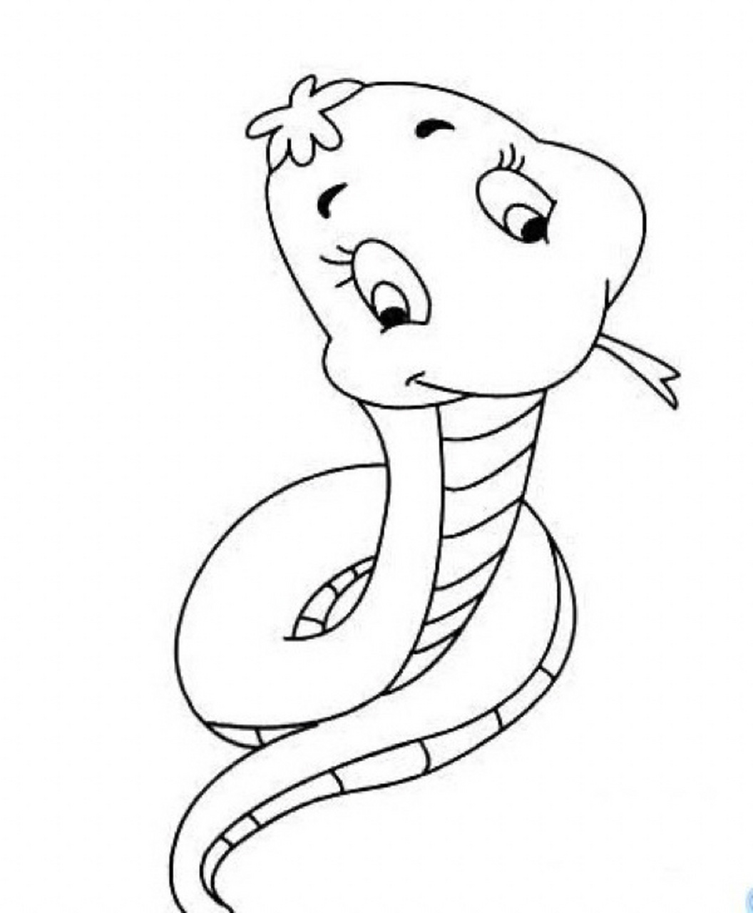 画蛇简笔画 简单图片
