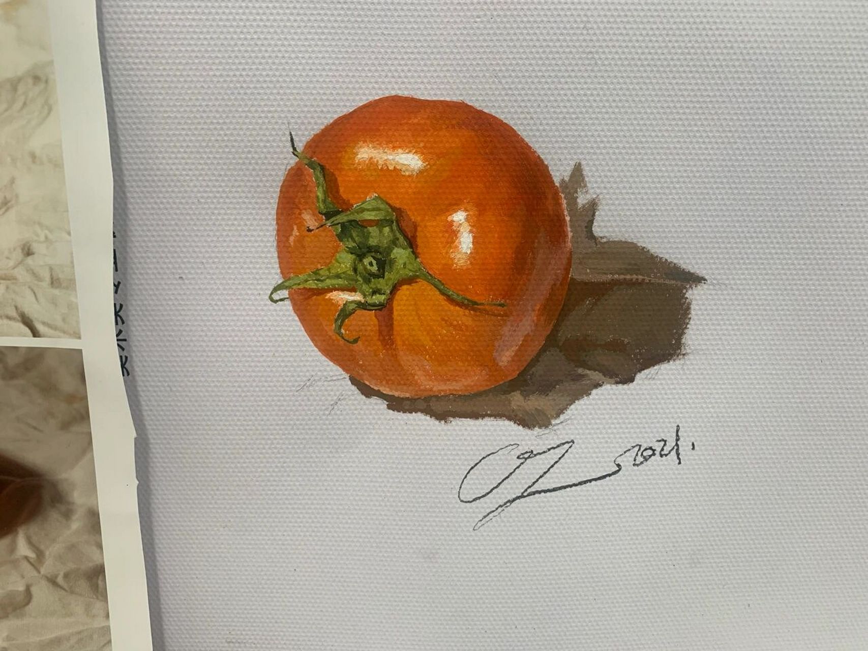 水粉用油画的薄涂技法也可以画成和照片一样哦!