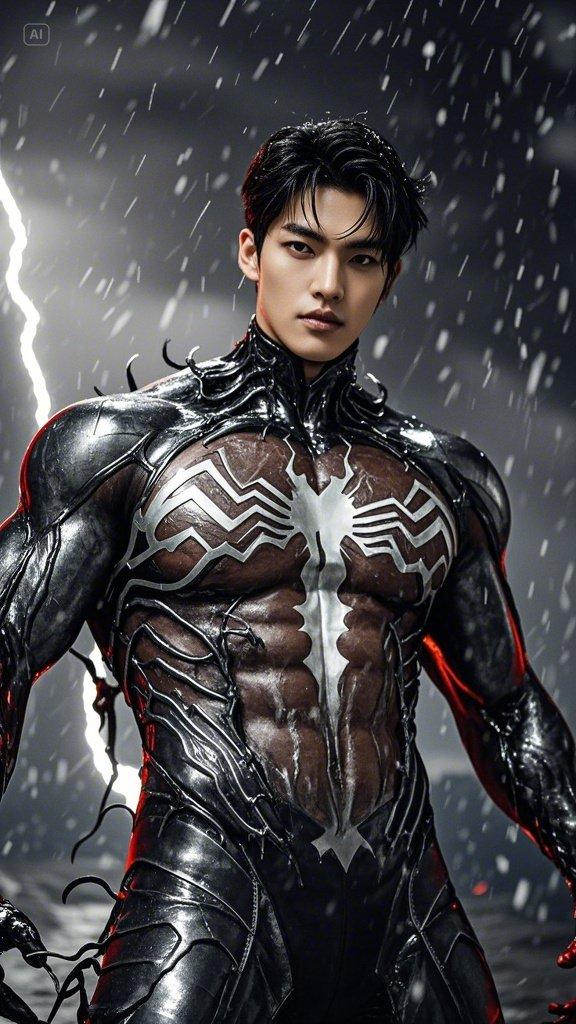 肌肉猛男帅哥壁纸集锦 cos毒液撩起衣服就是腹肌 力量与美的结合 这谁