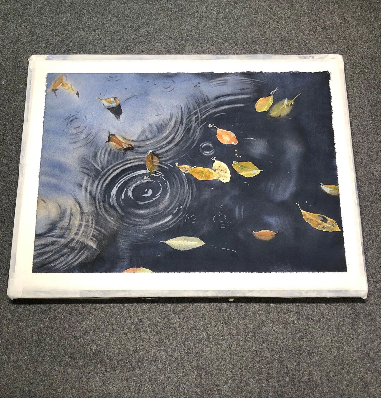 水彩画:涟漪(附步骤,素材指路) 最近喜欢画和水有关的素材～ 素材美图