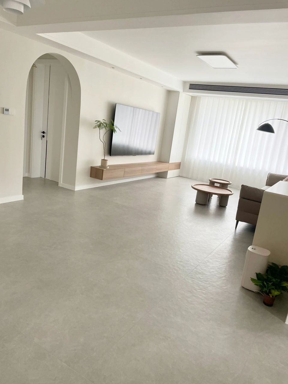 太多人问我家客厅哑光瓷砖了,真的好打扫!