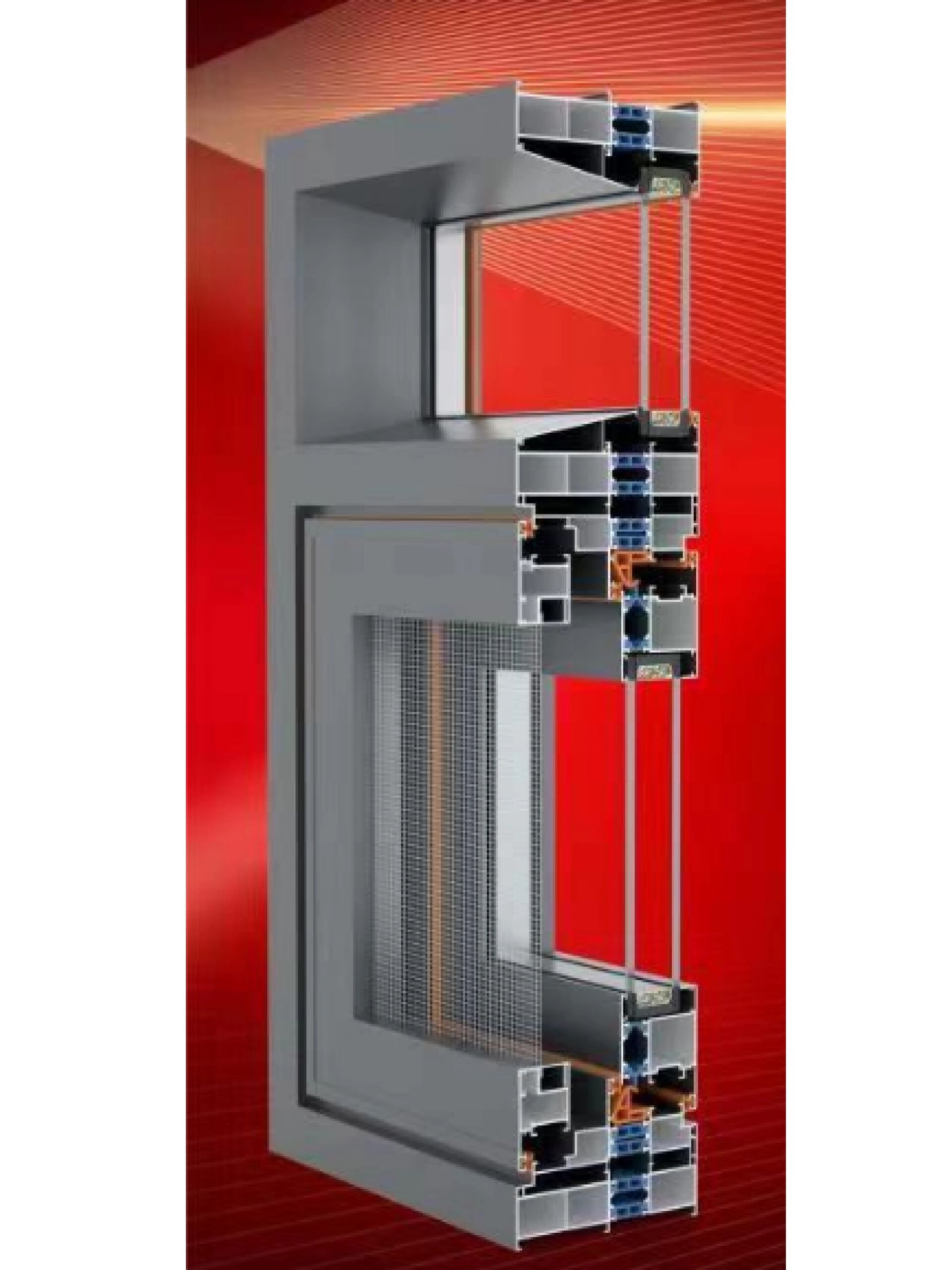 108系列断桥系统平开窗1.8厚498一平方全包