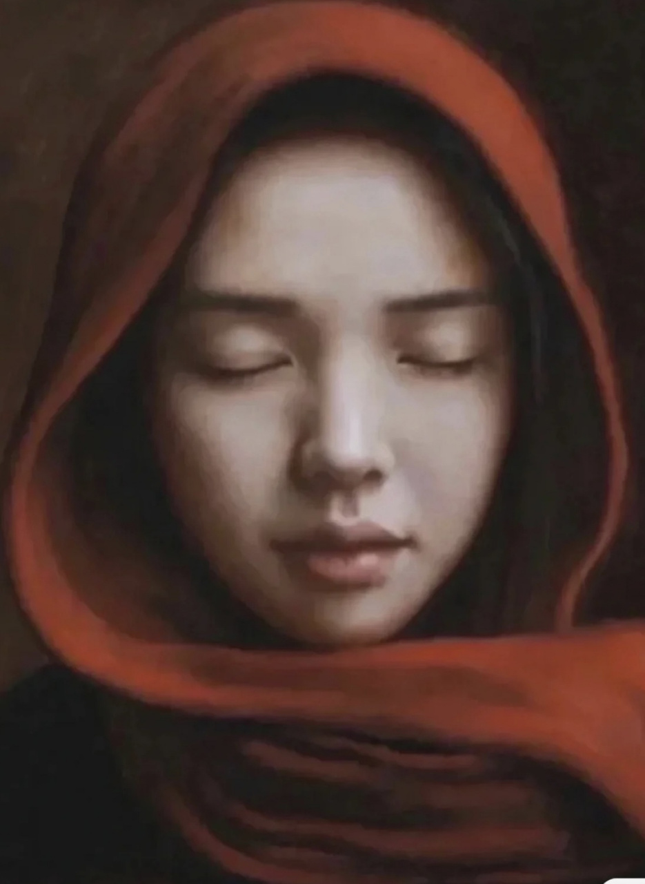 世界名画儿童模仿秀之《戴红围巾的女孩》 五分钟搞定模仿秀,超级简单