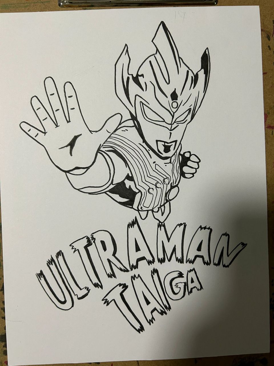 马克笔画泰迦奥特曼全过程 这期是孩子说能画衣服上的奥特曼吗?