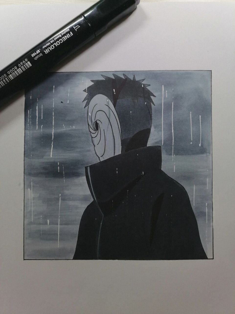 带土过程 #火影忍者# #手绘教程# #带土