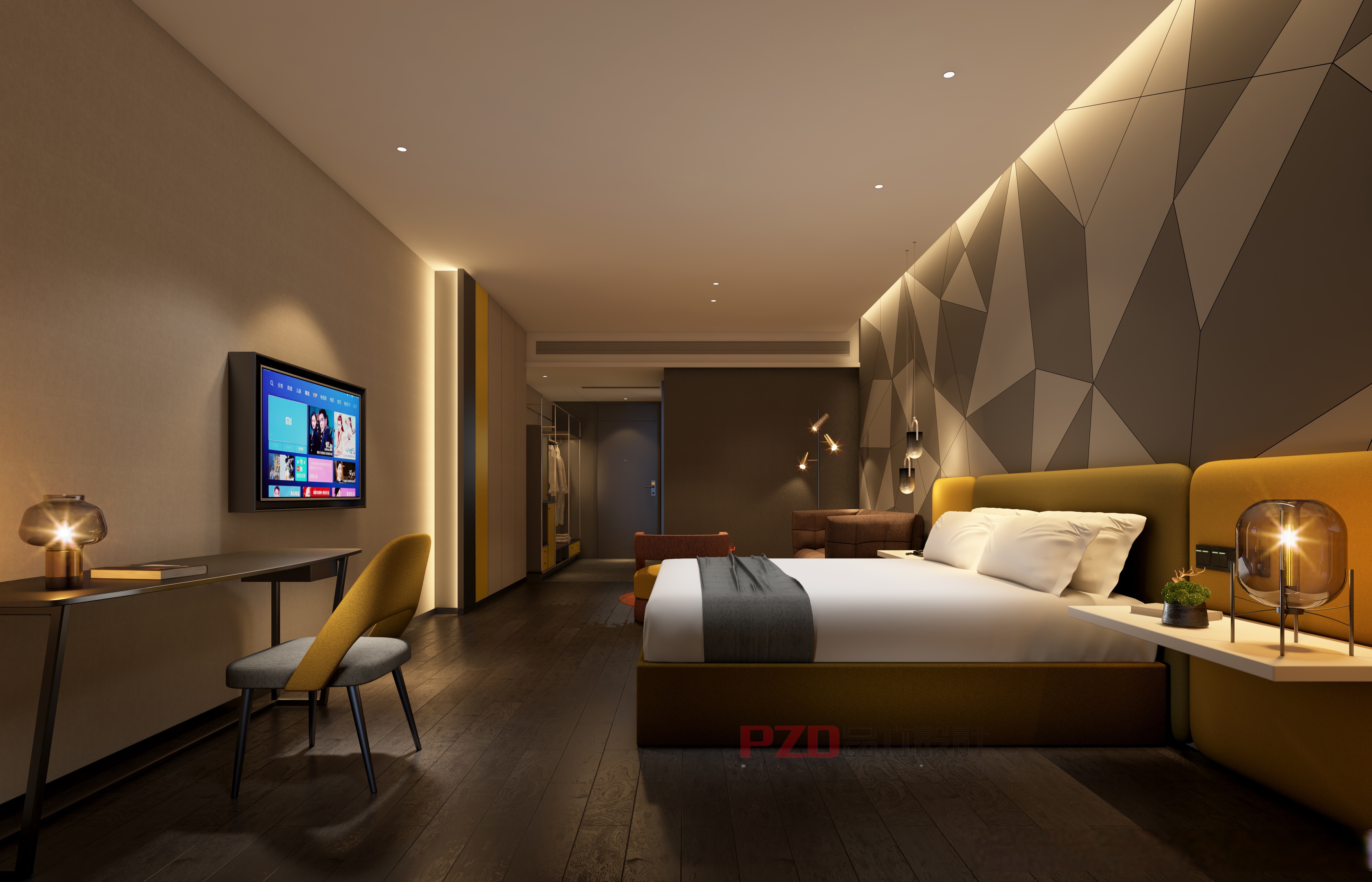 酒店装修设计# 打造一个让人眼前一亮,记忆深刻的酒店主题客房,步仅