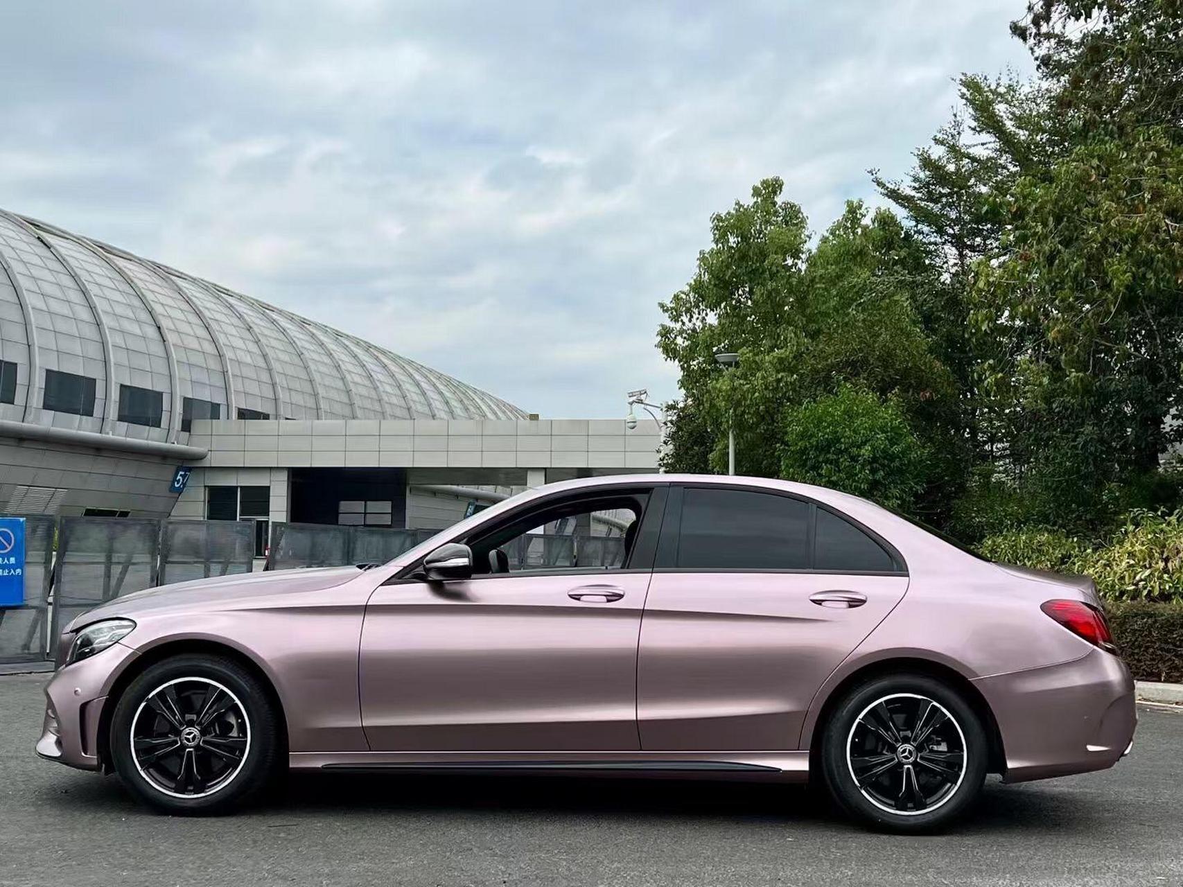 19年19款奔驰c260运动版 冰莓粉 9速7748v轻混 驾驶模式切换 自动