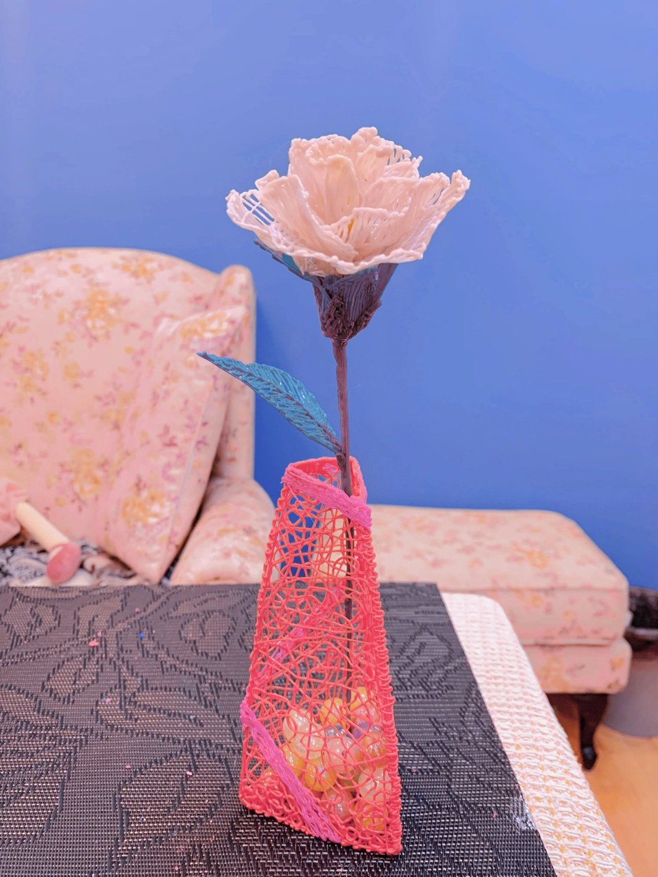 3d打印笔绘制一朵不会凋谢的花   3d打印笔