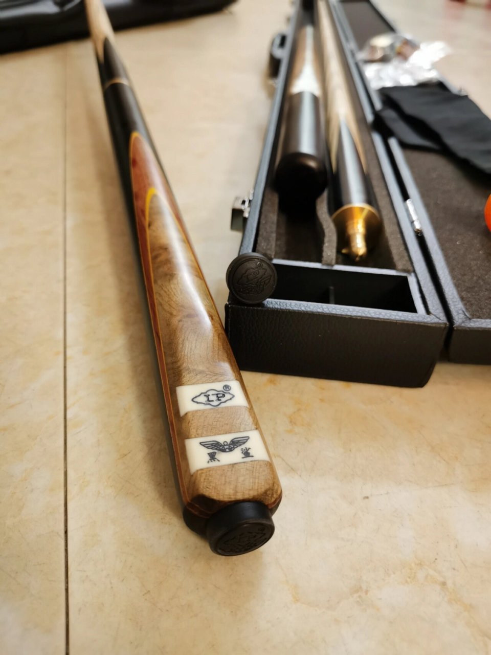 全新lp黑鲨台球杆lp入门级桌球杆 lp黑鲨台球杆～赠送加长手柄.