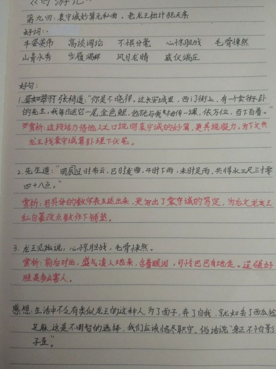 西游记第九回读书笔记 写的有点急