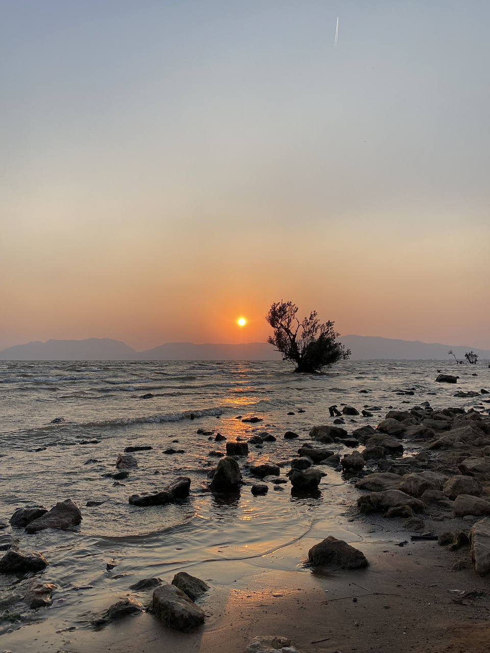 昆明王官湿地公园 看着夕阳缓缓落下 大自然的景色美不胜收
