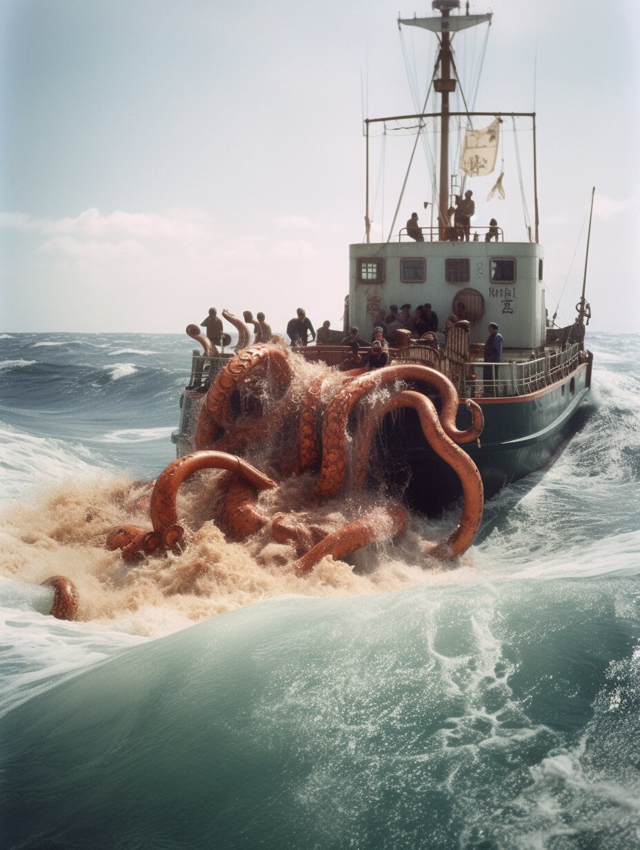 深海巨鱿,令航海者色变的可怕传说