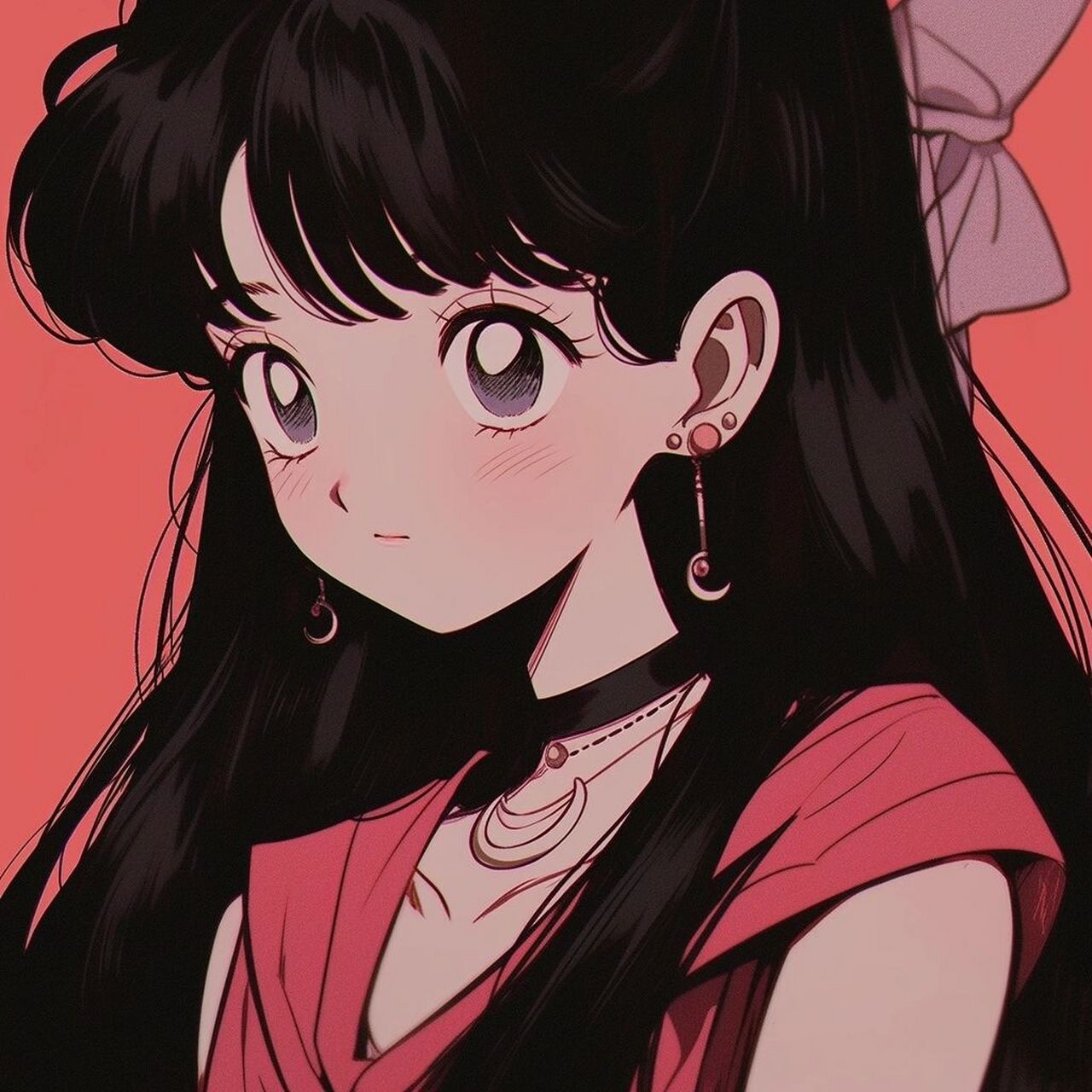 midjourney 可爱旧漫女生头像