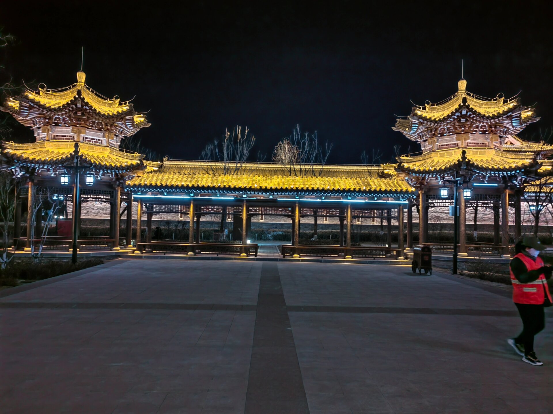 忻州古城夜景 秀容书院