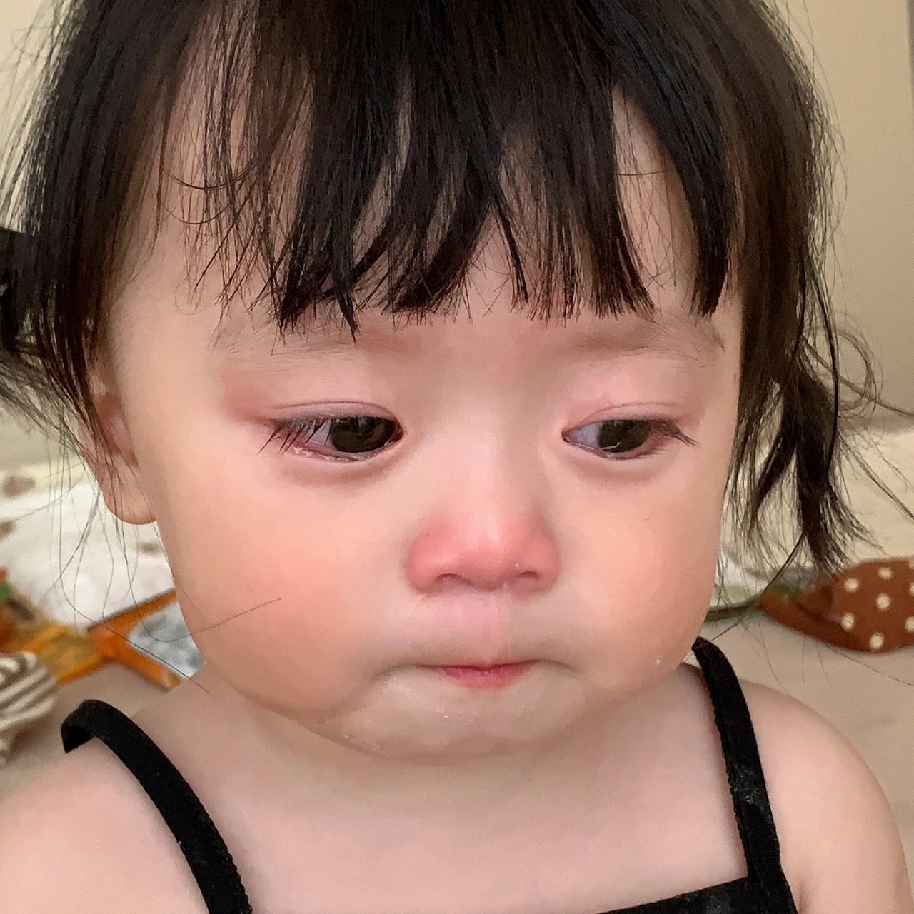 可爱小女孩头像|小哭包表情包