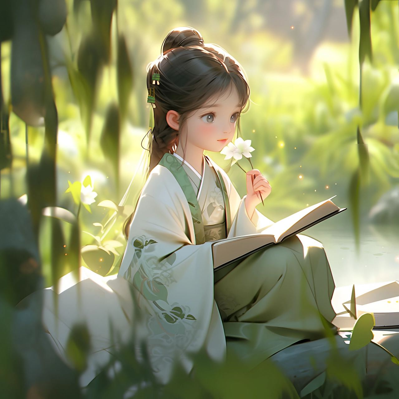 读书学习女生头像‖古风女生头像