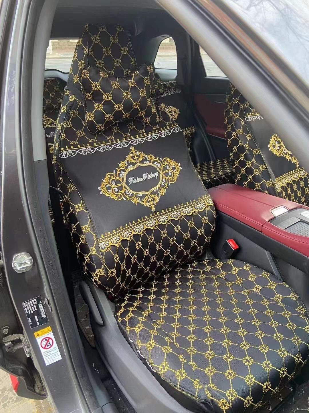 大花刺绣款合集.汽车坐垫四季通用