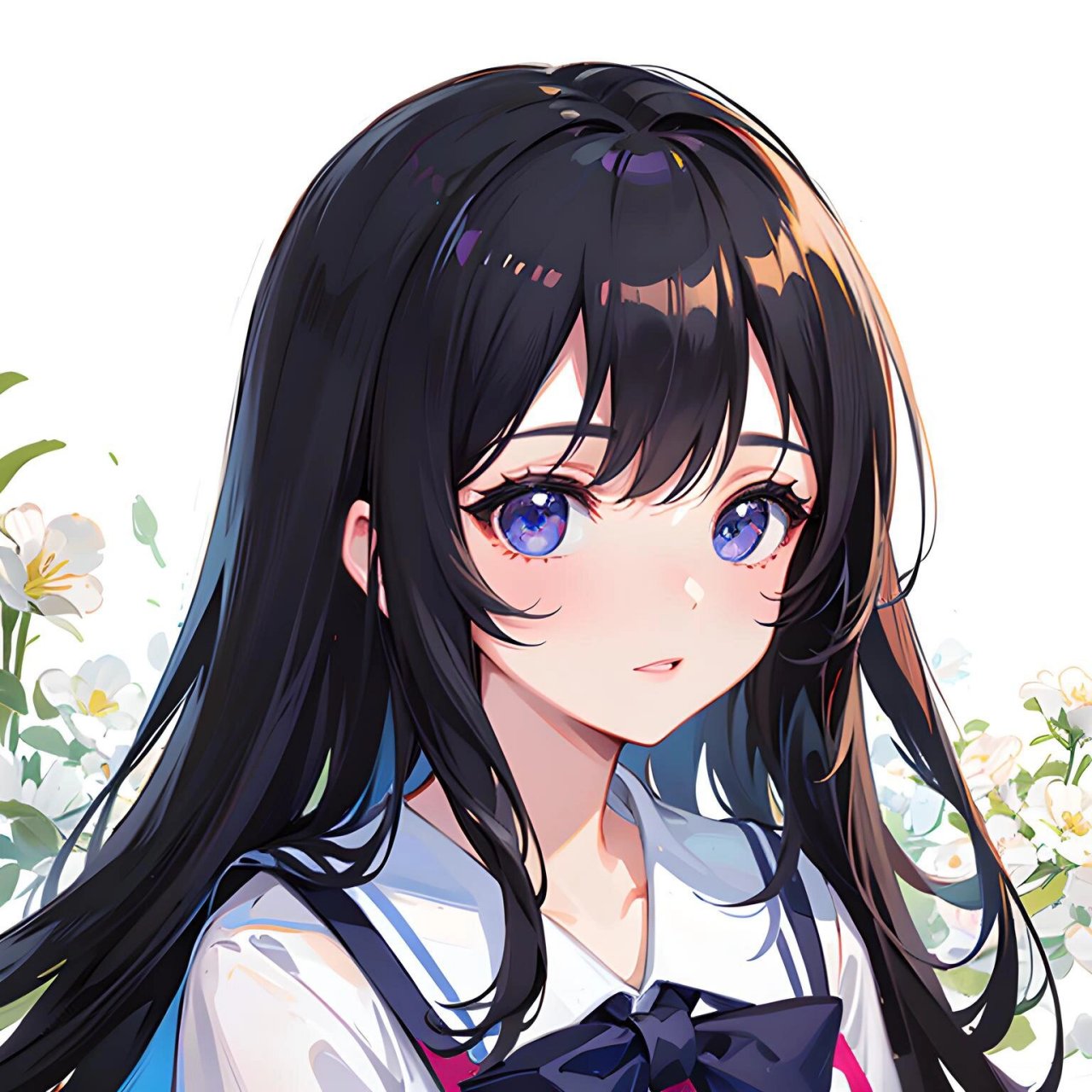 头像|黑发可爱少女