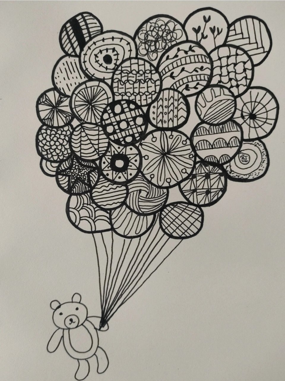 线描画no.4丨气球 临摹