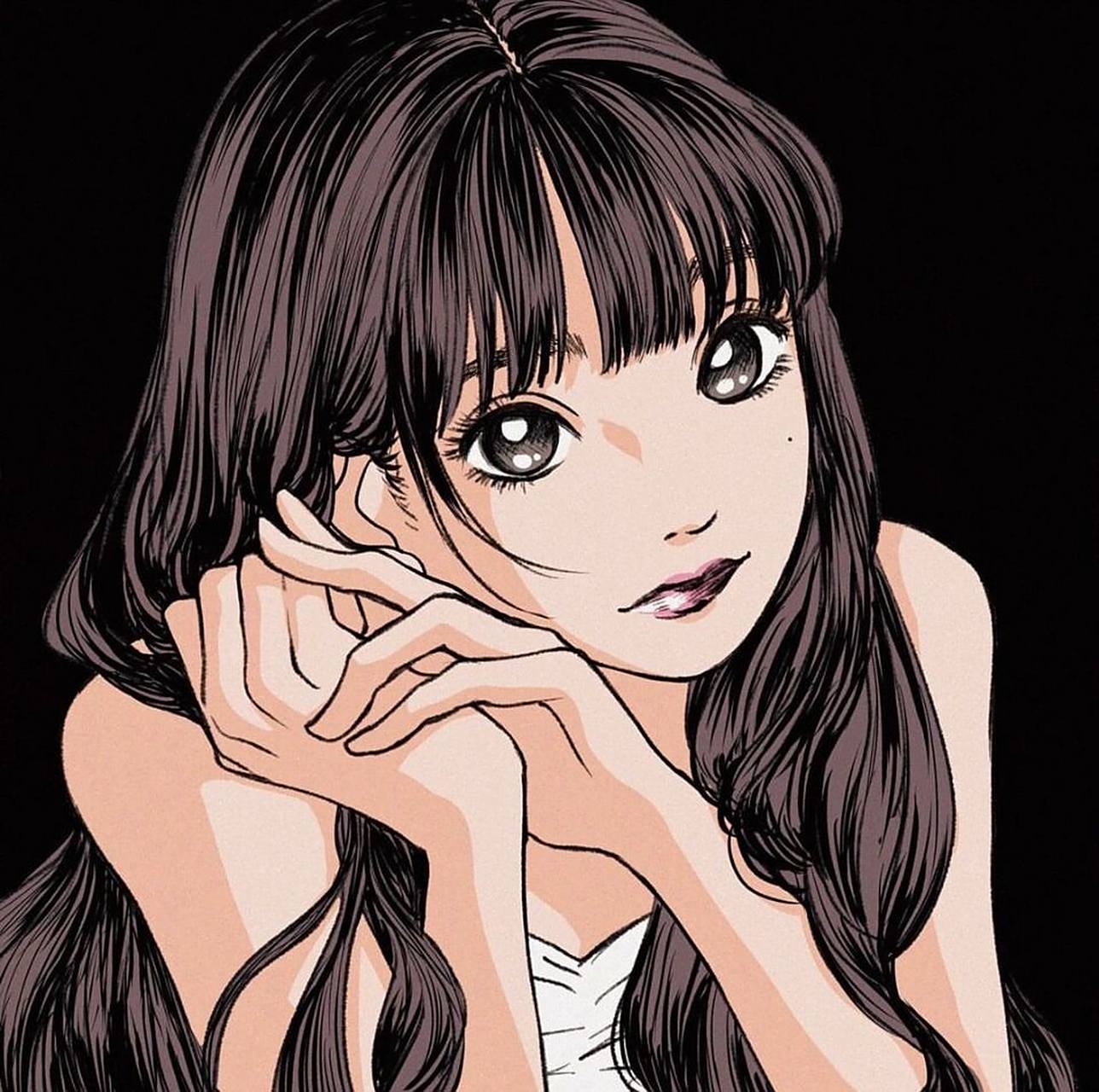 超可爱古早风少女插画头像👧活泼元气大头贴 插画欣赏👀 画师「da