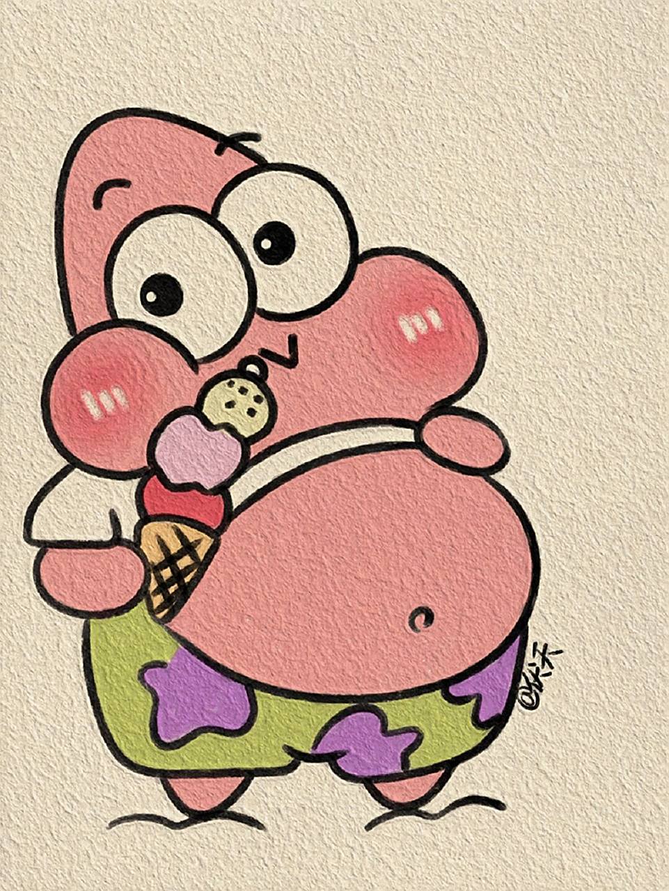 派大星简笔画‖(43) #简笔画# #寻找小红书绘画大神# #画画的日常