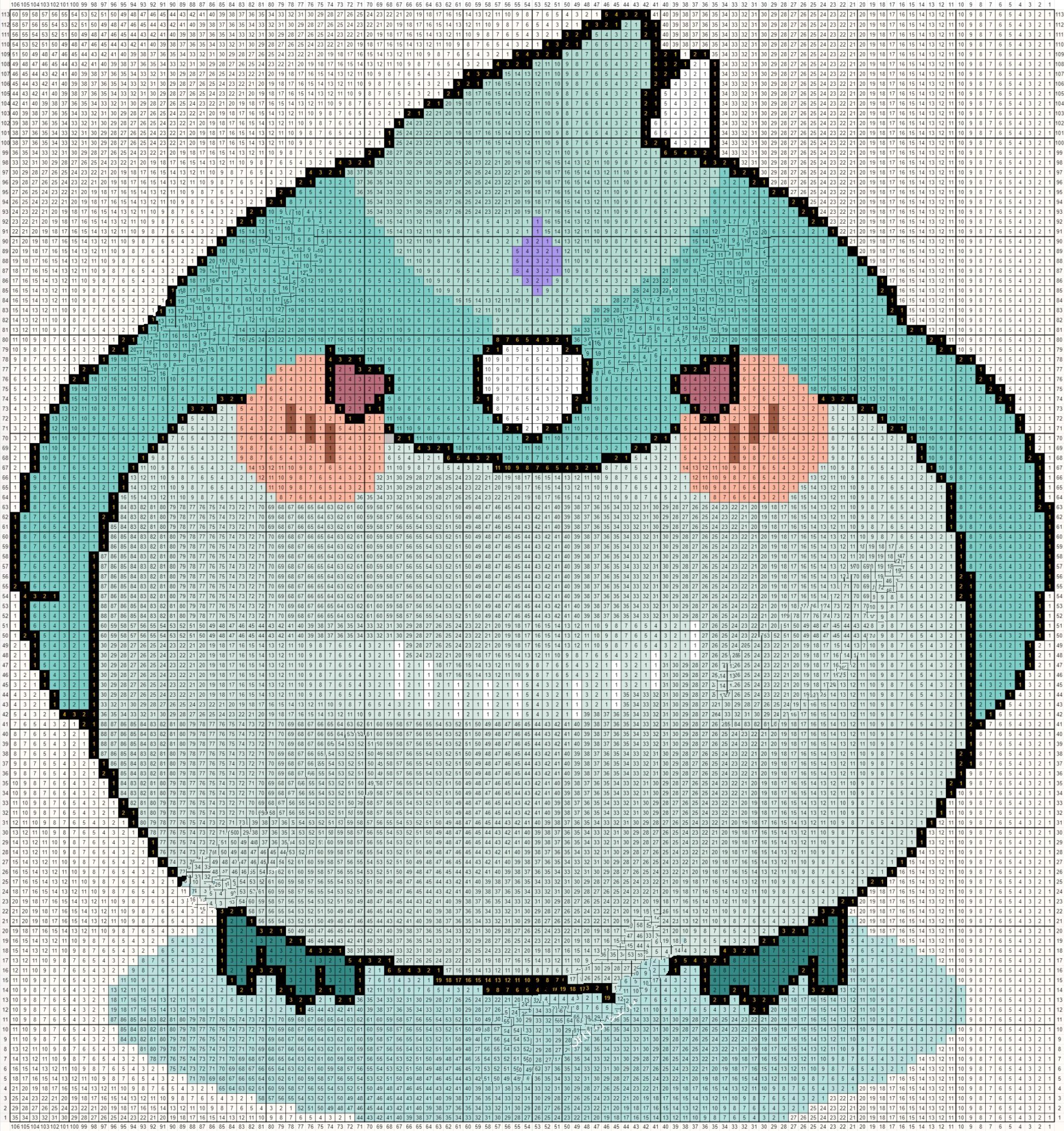 免数格子像素画之原神魈鸟