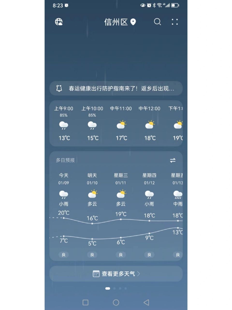 上饶天气 这还没有开始过春节,感觉就已经开始过春天了!