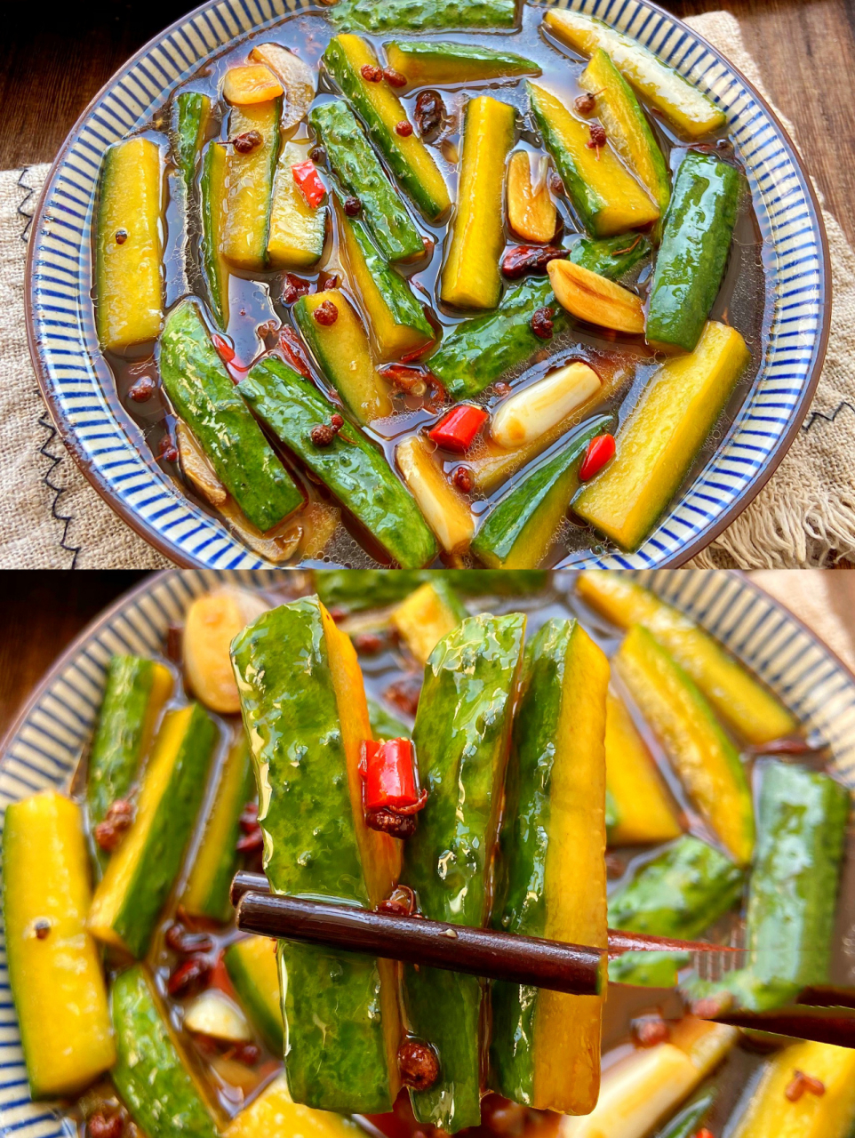 9215给肉都不换97～秘制腌黄瓜06酸辣嘎 9191今天分享一