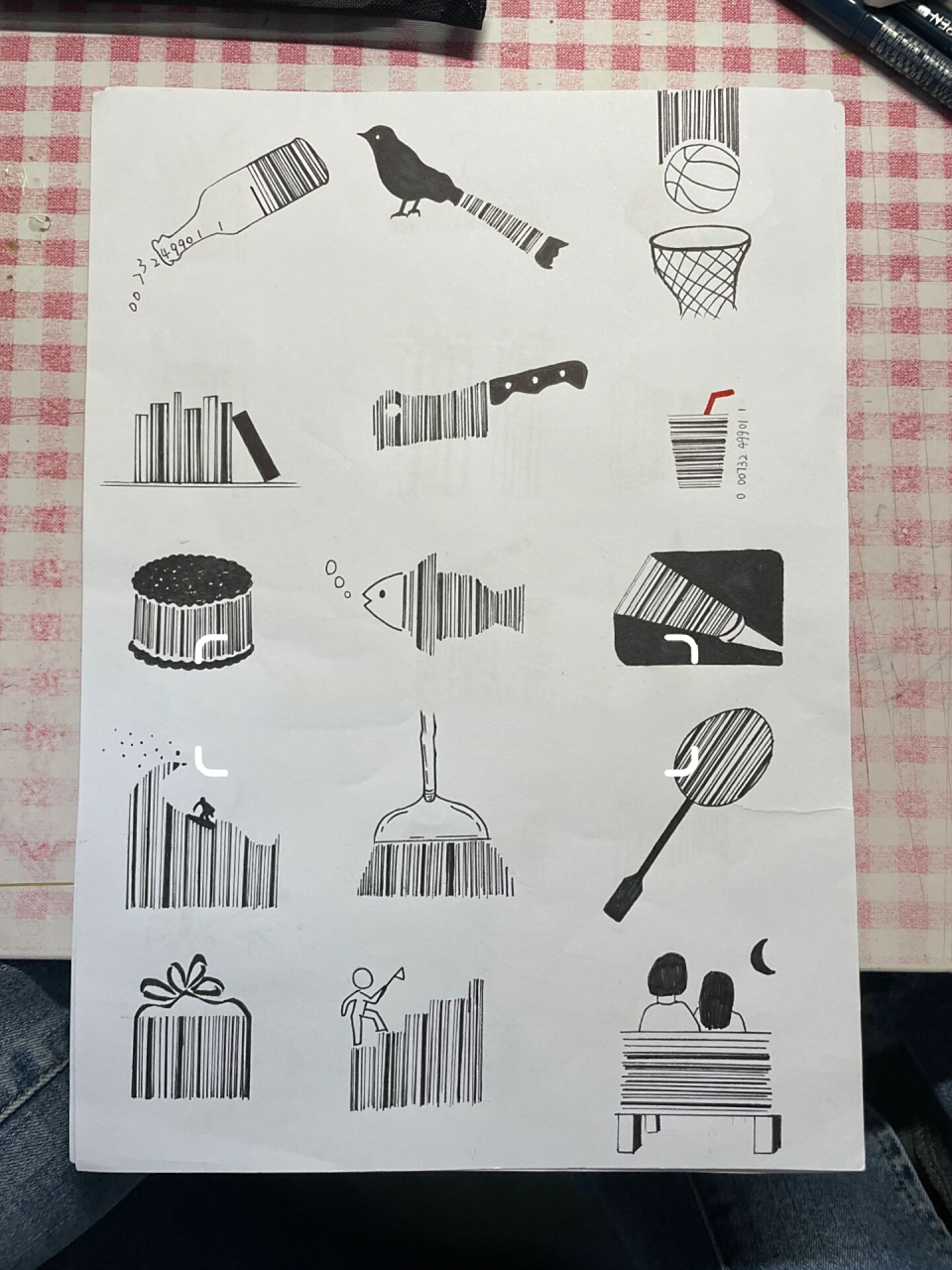 图形创意设计 /条形码的创意联想 大二下 视觉传达设计