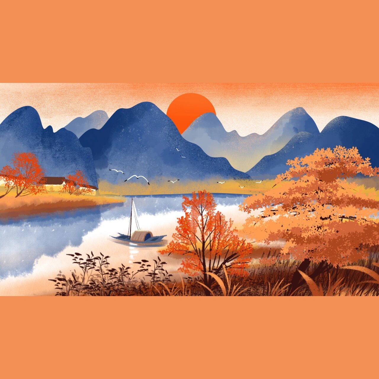 插画分享丨秋天插画来啦