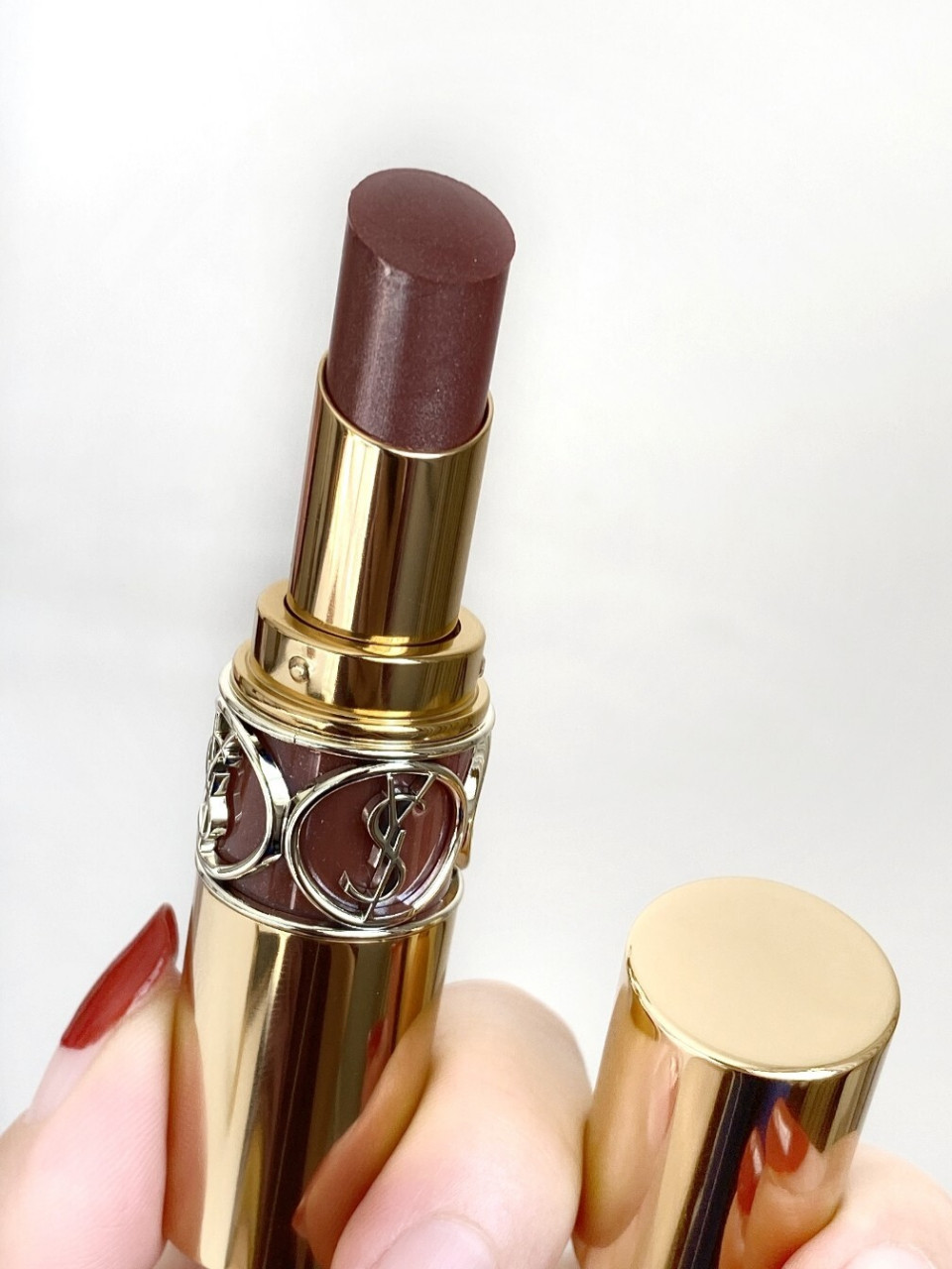 清透细闪可可透茶色78杨树林圆管新色121 新色中带细闪的一只~ 质地