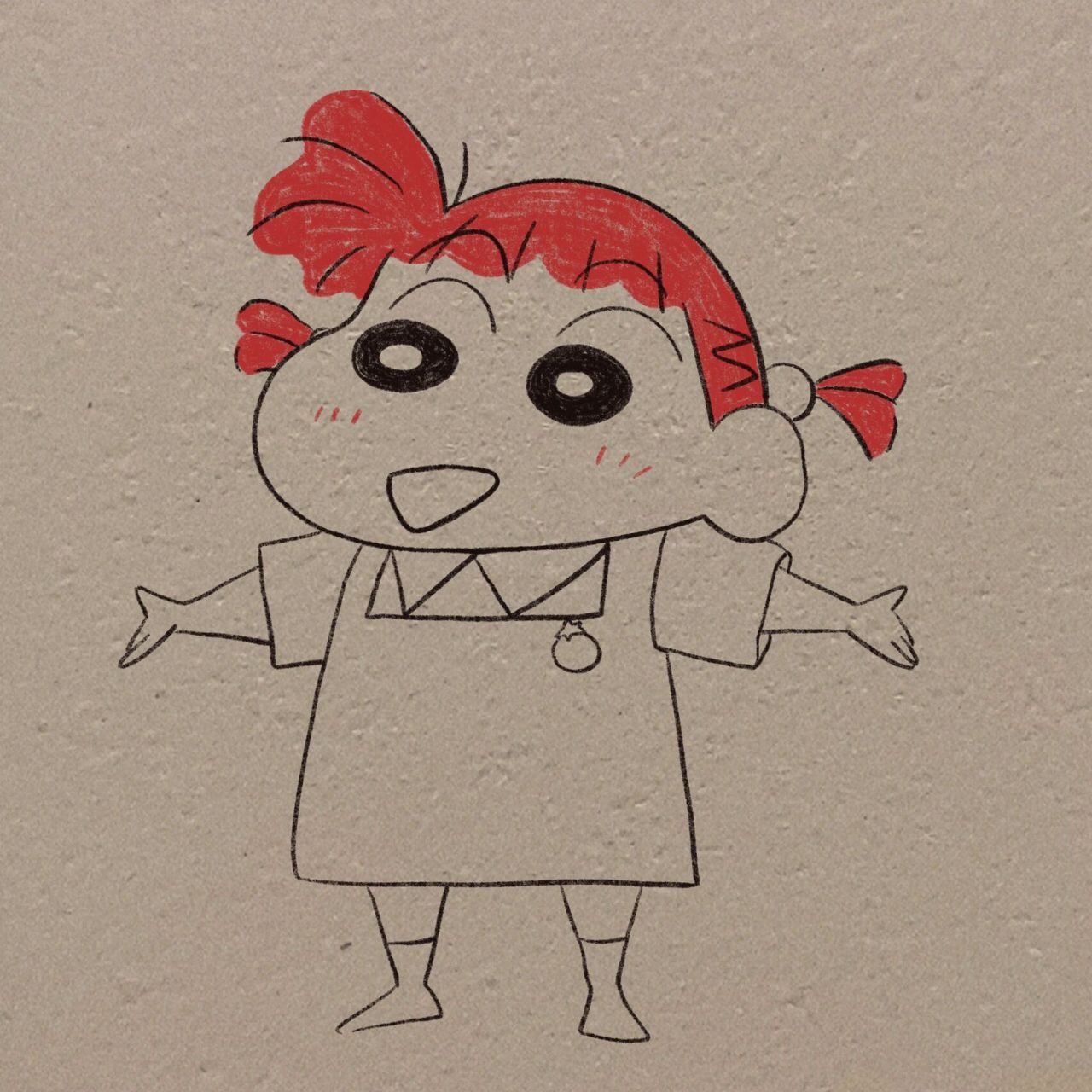 樱田妮妮绘画过程 这样就可以画出可爱的妮妮了