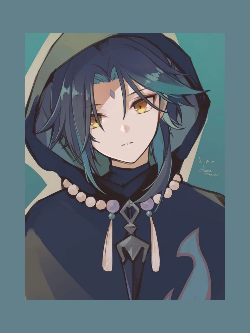 最后一张真的可爱死 是可以用来做头像的魈大人!