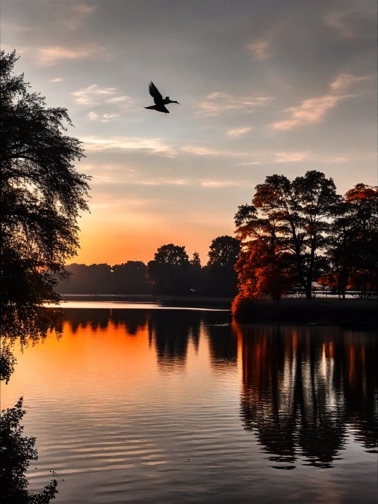 晚霞和夕阳的区别图片