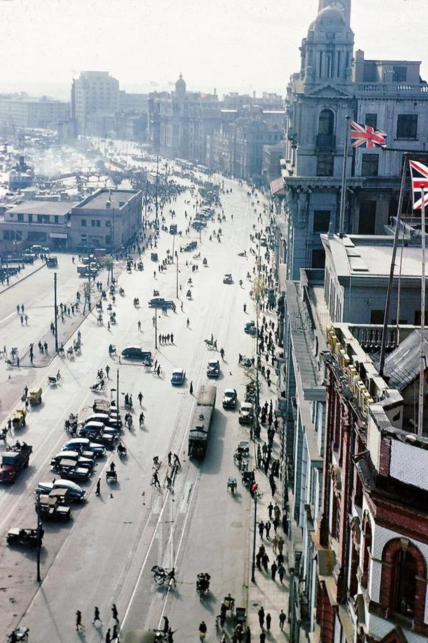 1945年的中国大都市  上海,第一张 外滩的高楼和现在几乎相差无几