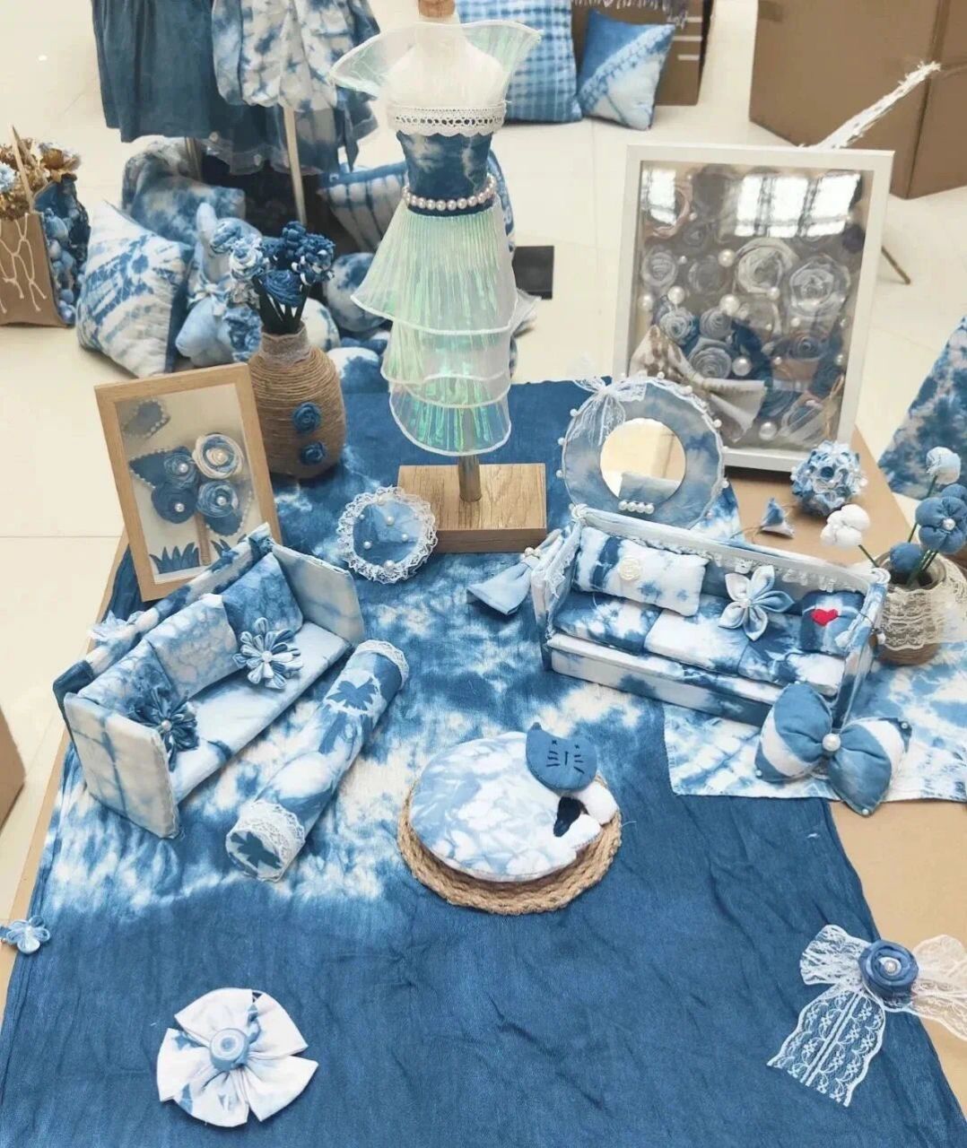 幼儿园|分享一组扎染系列环创97