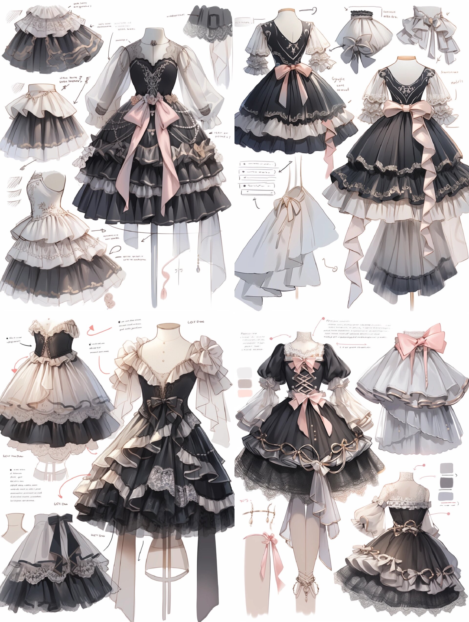每日素材小礼服裙‖服装展示