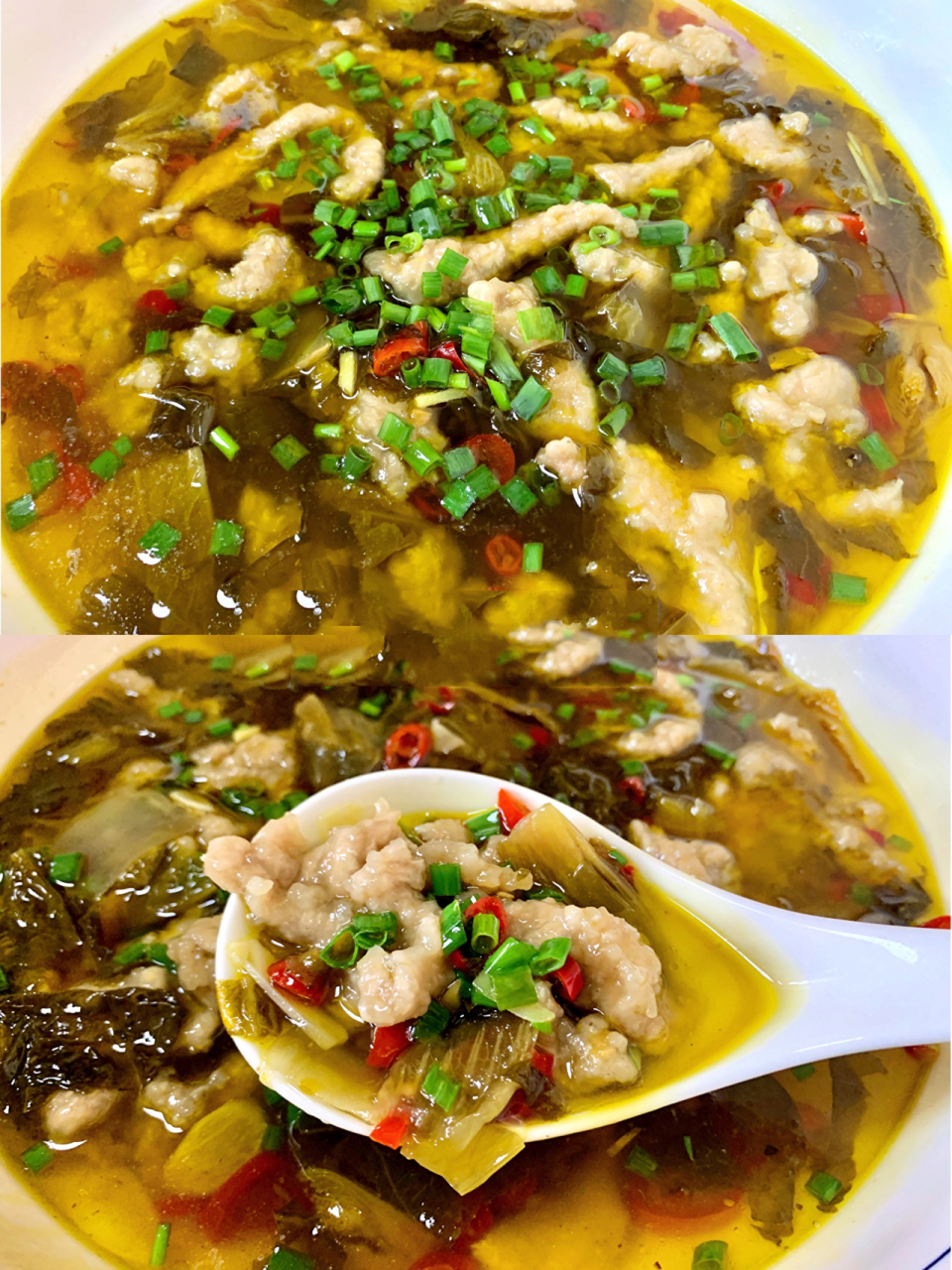 夏天没胃口07来一碗酸爽滑嫩的酸菜滑肉吧99 晶莹剔透不浑汤97